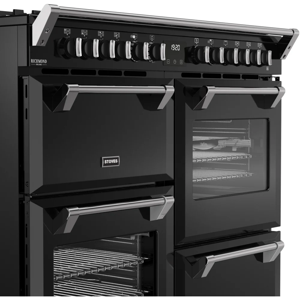 Stoves DX RCA RICH 110DF BLK 444411876 - Black 110cm Dual Fuel Range Cooker - 196L Capacity - A Energy Rating - Image 5