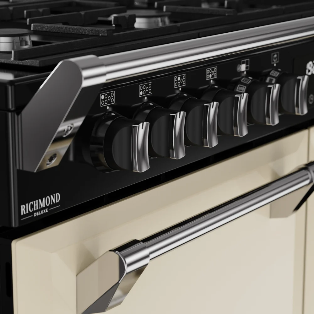 Stoves DX RCA RICH 110DF CRM 444411877 - Cream 110cm Dual Fuel Range Cooker - 196L Capacity - A Energy Rating - Image 4