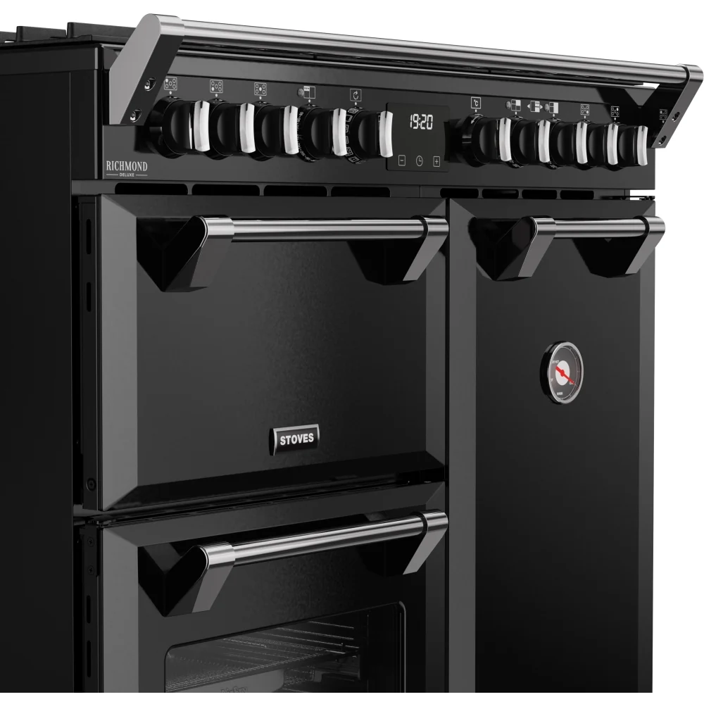 Stoves DX RCA RICH 90DF BLK 444411867 - Black 90cm Dual Fuel Range Cooker - 5 Burners, 174L Quad Oven, A Energy Rated - Image 5