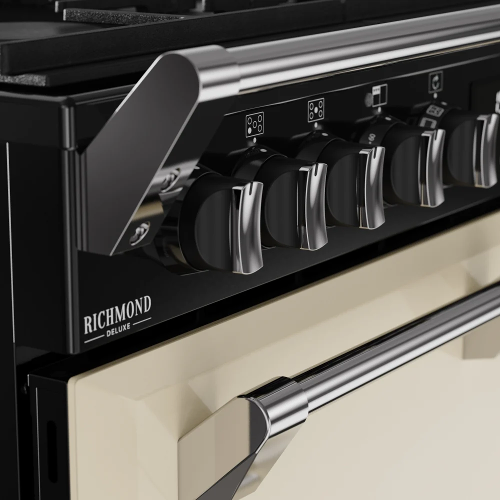 Stoves DX RCA RICH 90DF CRM 444411868 - Cream 90cm Dual Fuel Range Cooker - 174L Quad Oven - A Energy Rating - Image 4