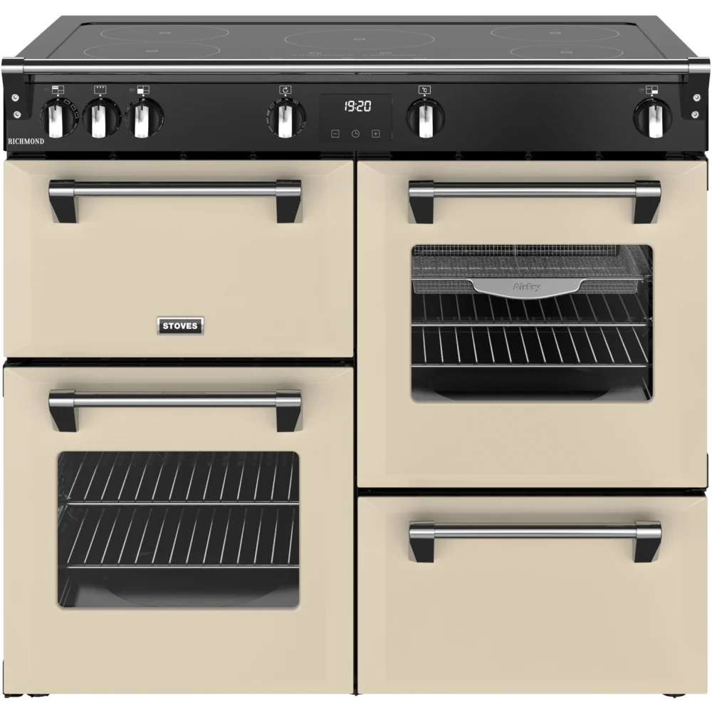 Stoves RCA RICH 100Ei TCH CR 444411860 - Cream Range Cooker - 100cm - 196L Capacity - A Energy Rating