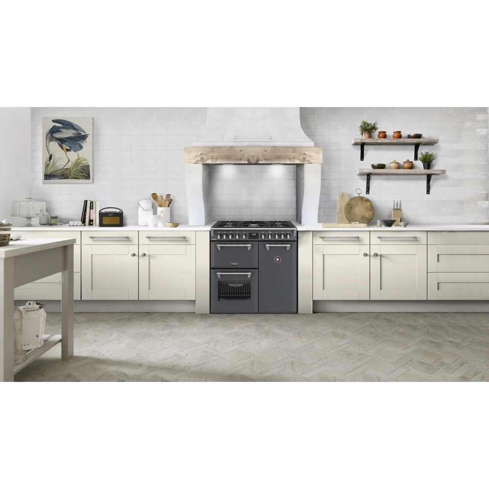 Stoves RCA RICH 90DF ANT 444411849 - Grey 90cm Dual Fuel Range Cooker - 174L - A Energy Rating - Image 2