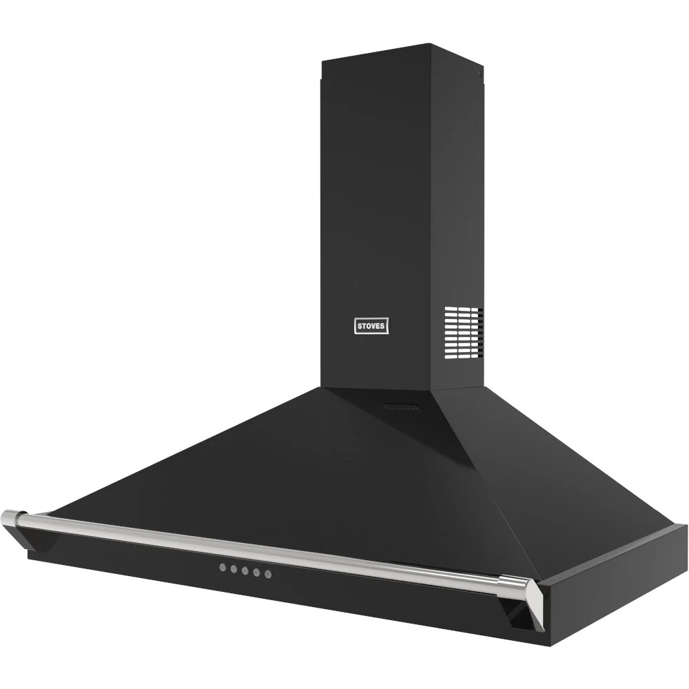 Stoves Richmond 90PYR 444411656 - Black 90cm Chimney Cooker Hood - 610 m³/h, 3 Speeds + Boost - A+ Energy - Image 4