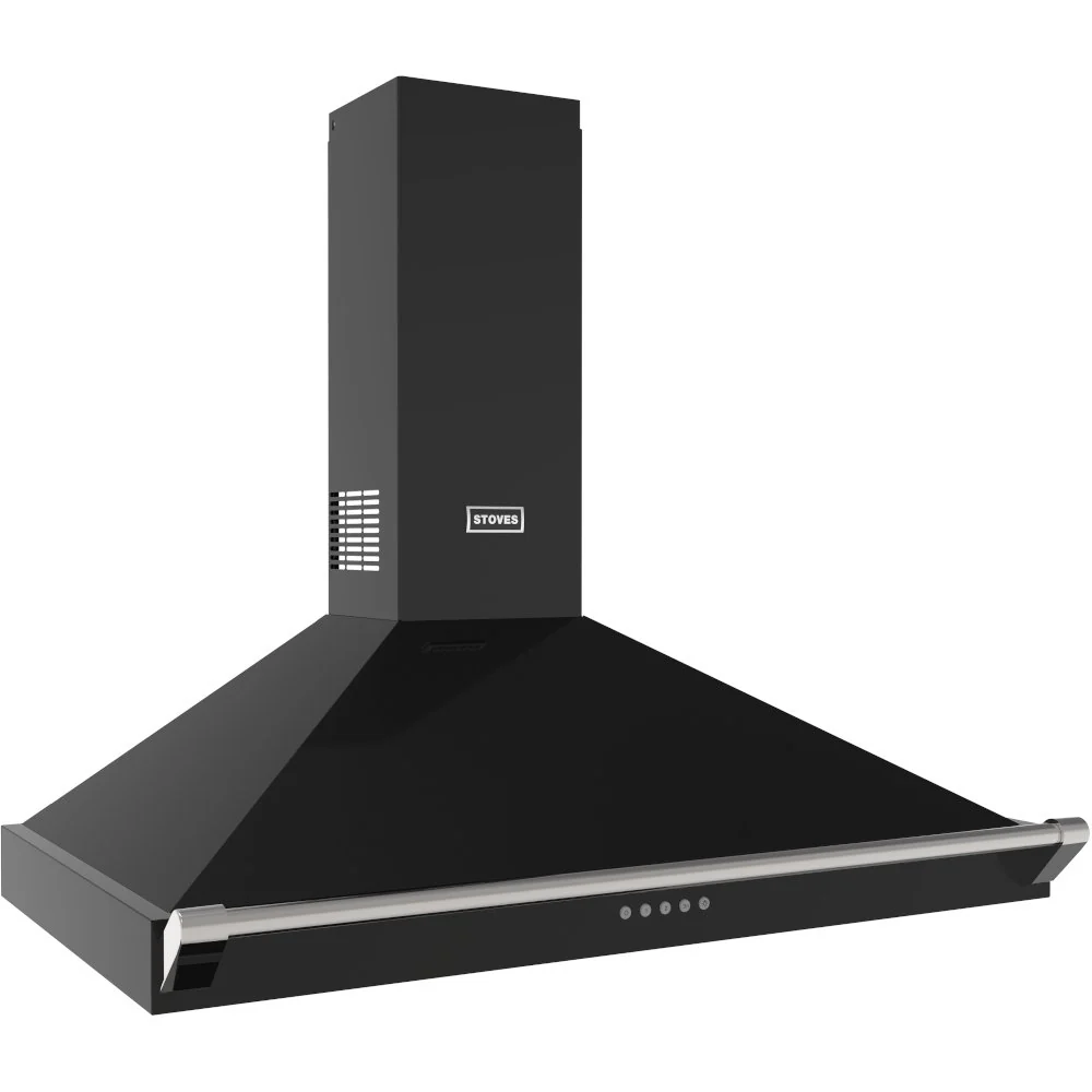 Stoves Richmond 90PYR 444411656 - Black 90cm Chimney Cooker Hood - 610 m³/h, 3 Speeds + Boost - A+ Energy - Image 5