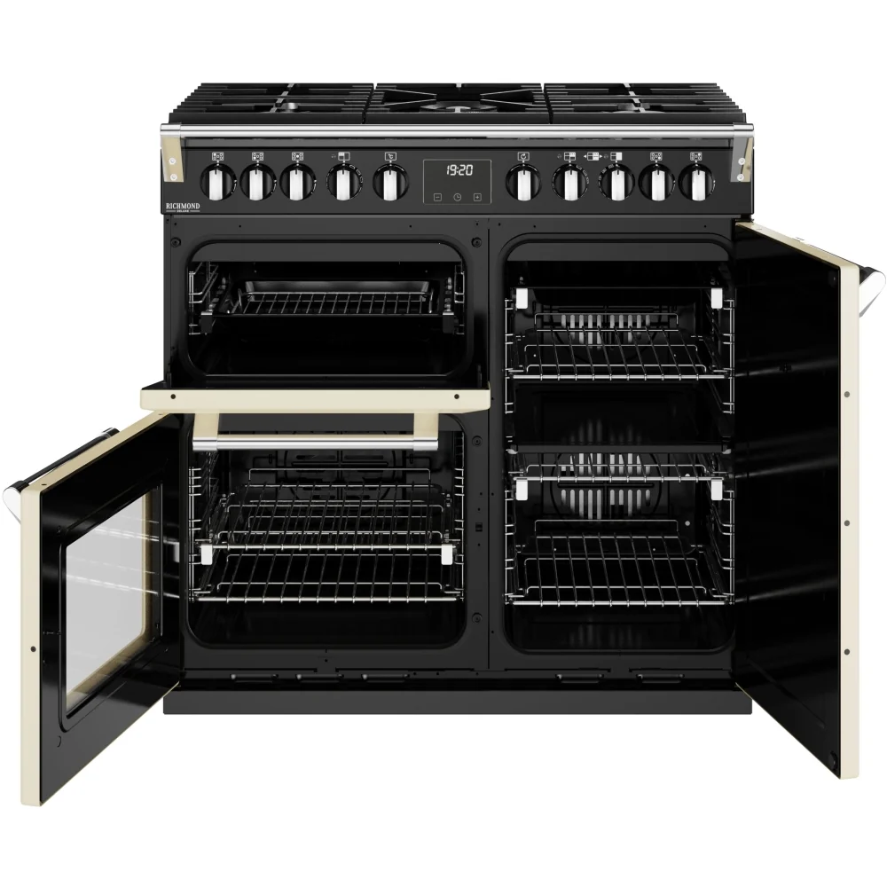 Stoves Richmond Deluxe D900DF 444411433 - Cream 90cm Dual Fuel Range Cooker - 168L Capacity - A Energy Rating - Image 5