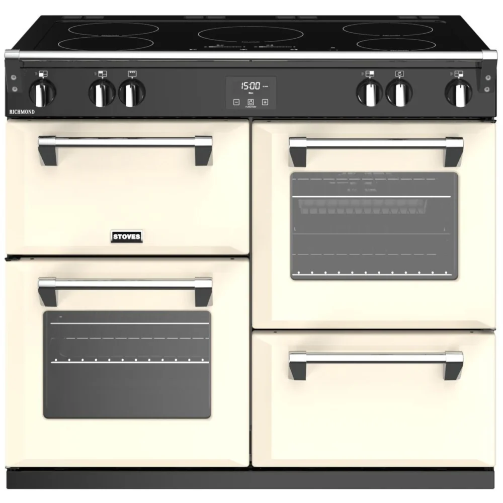 Stoves Richmond S1000Ei MK22 444411417 - Classic Cream 100cm Range Cooker - 4 Ovens, 5 Zones, Induction Hob - A Energy