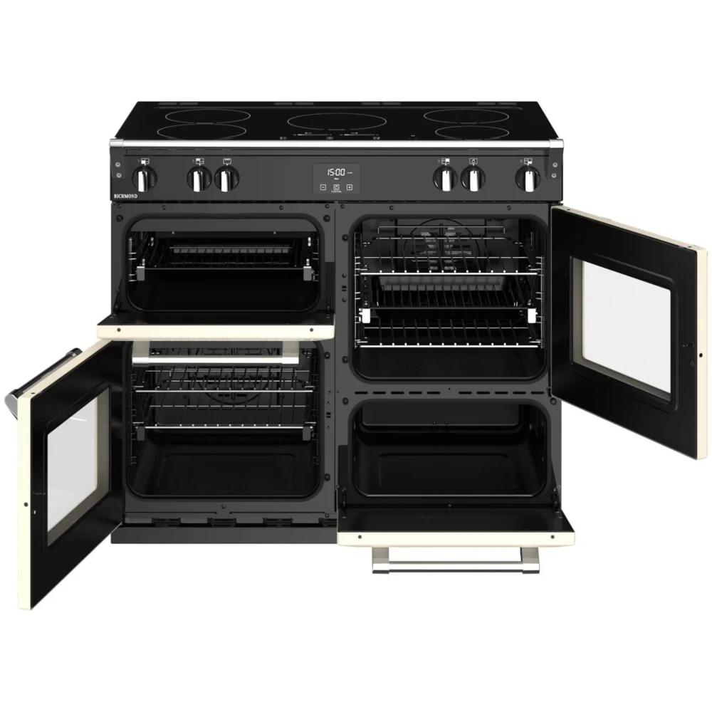 Stoves Richmond S1000Ei MK22 444411417 - Classic Cream 100cm Range Cooker - 4 Ovens, 5 Zones, Induction Hob - A Energy - Image 2