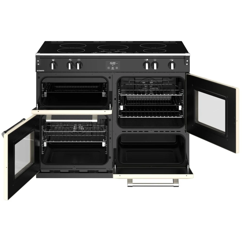 Stoves Richmond S1100Ei MK22 444411423 - Classic Cream 110cm Range Cooker - 204L Capacity - A Energy Rating - Image 2