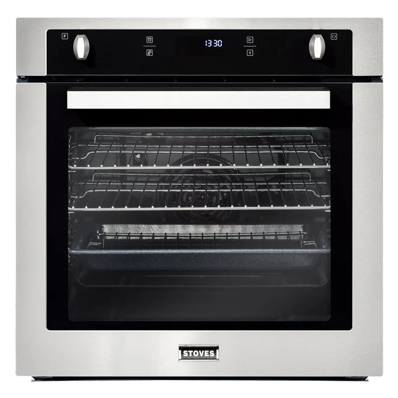 Stoves SEB602PY 444410036 - Stainless Steel Built-In Single Oven - 73L Capacity - Pyrolytic - A Energy Rating