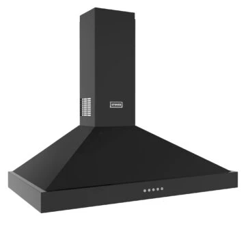 Stoves ST STERLING CHIM 90PYR BLK 444411650 - Black 90cm Chimney Extractor - 610m³/h - A+ energy - Image 2
