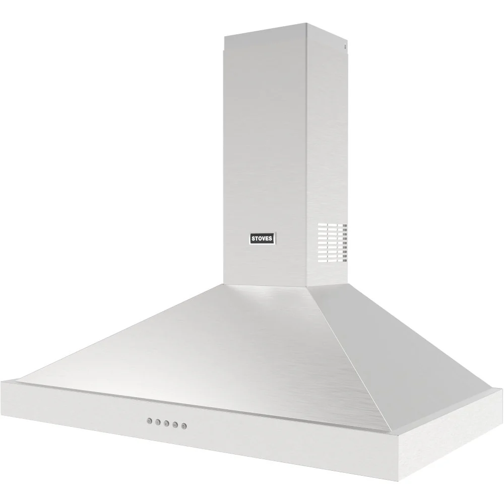 Stoves Sterling 100PYR 444411653 - Stainless Steel 100cm Chimney Extractor - 610 m³/h - A+ Rated - Image 3
