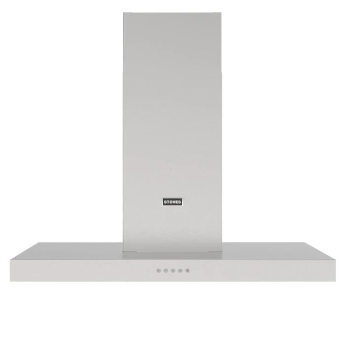 Stoves ST STERLING CHIM 100T BLK 444411646 - Stainless Steel Chimney Cooker Hood - 380-590m3/h - A+ energy