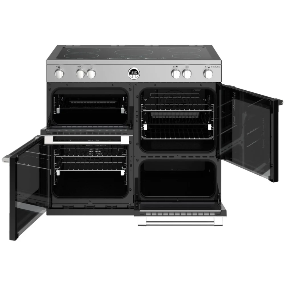 Stoves Sterling S1000Ei MK22 444411427 - Stainless Steel Range Cooker - 100cm - 5 Zone Induction - A Energy Rating - Image 4