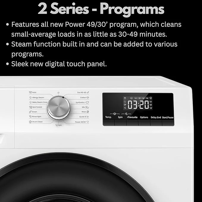 Teknix TK2W814HW - White 8KG Washing Machine - 1400 RPM - A energy - Image 4