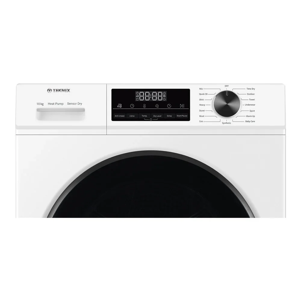 Teknix TK3HP10XW - White 10KG Heat Pump Tumble Dryer - E Energy Rating - Image 3