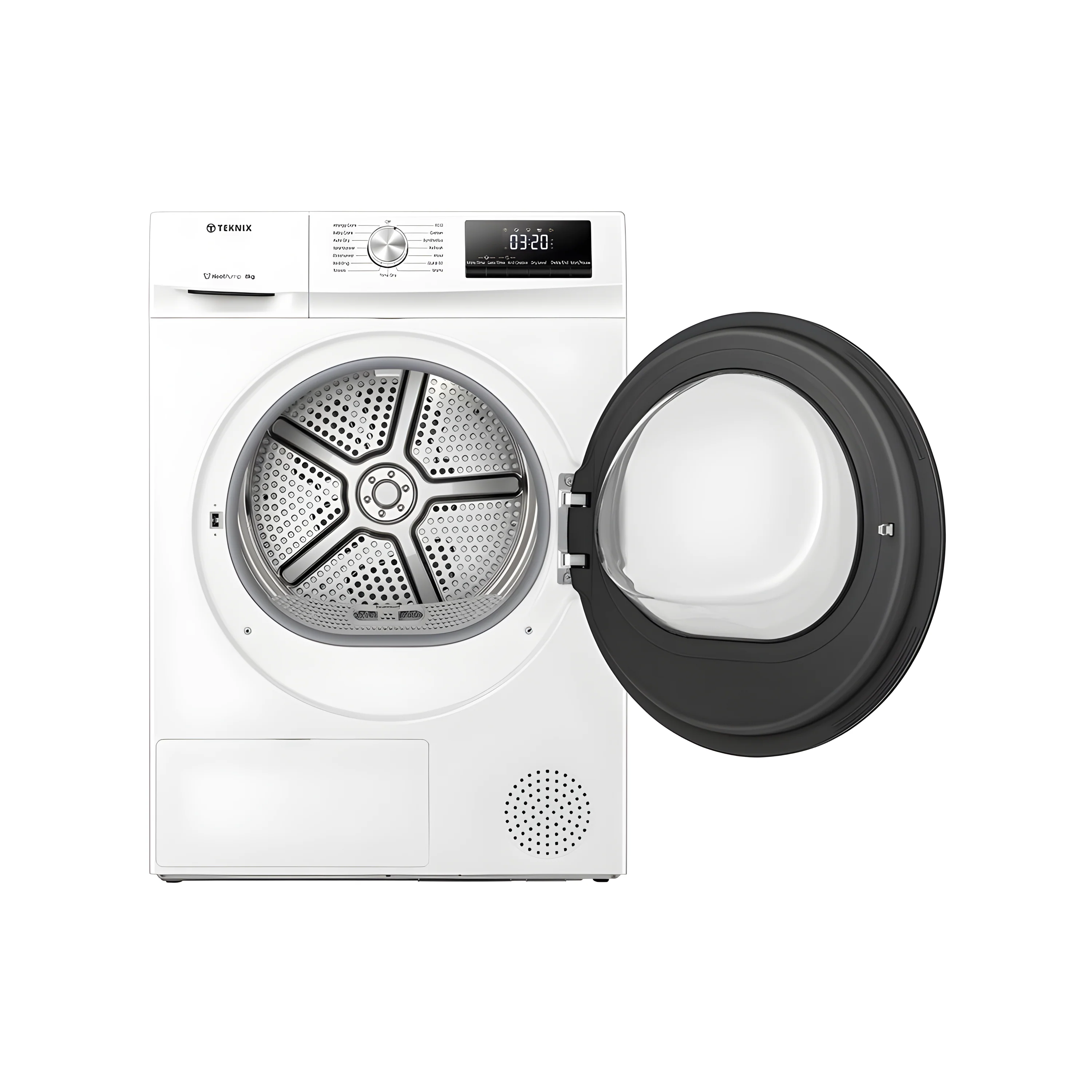 Teknix TKHP8HW - White 8KG Heat Pump Tumble Dryer - E Energy - Image 5