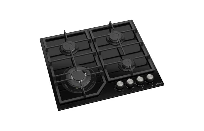 Teknix BITK260GHB - Black Glass 60cm Gas Hob - 4 Burners - 2 Year Warranty - Image 2