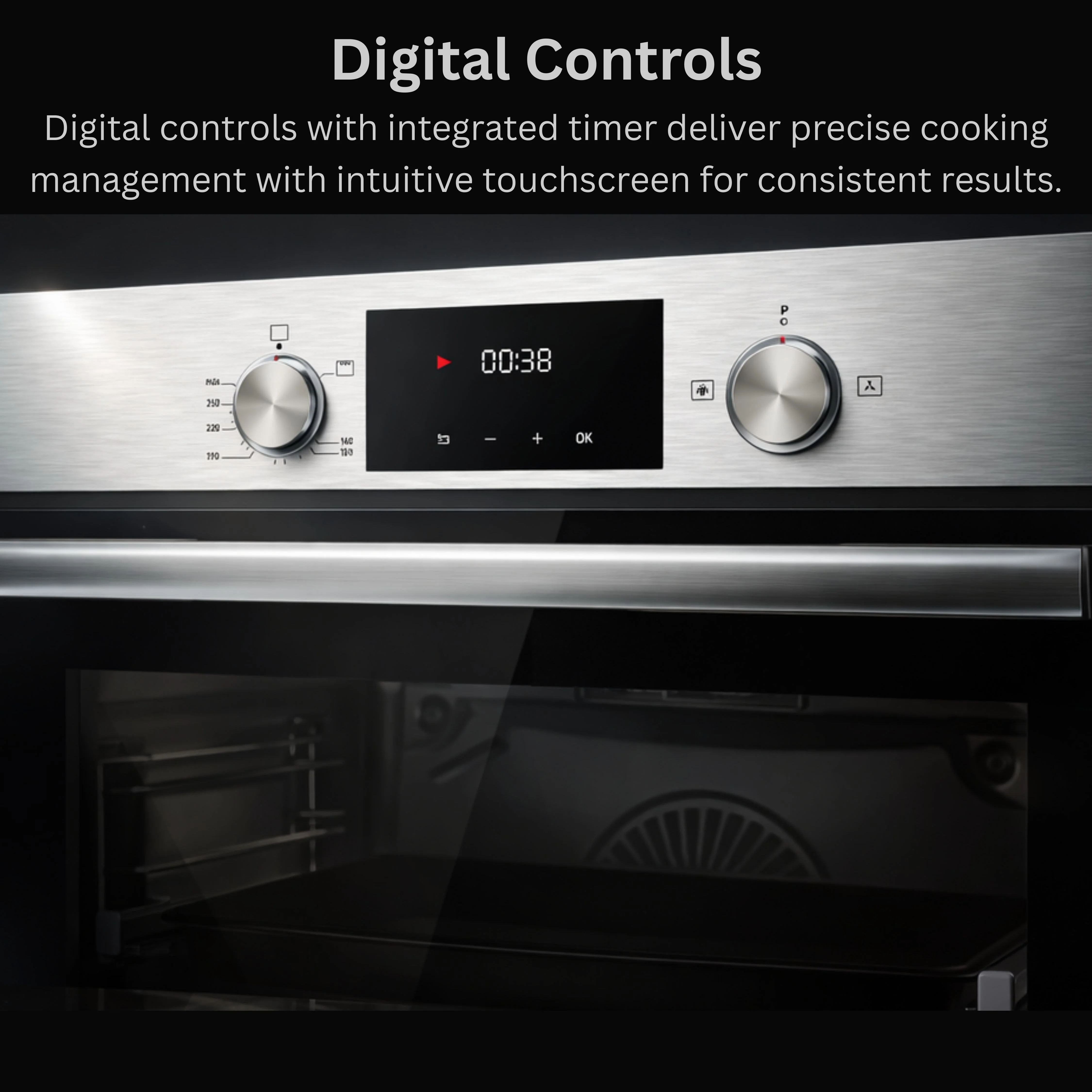 Teknix BITK264GSX - Stainless Steel Single Oven - Gas -LPG convertible - 69L - A Energy - Image 4
