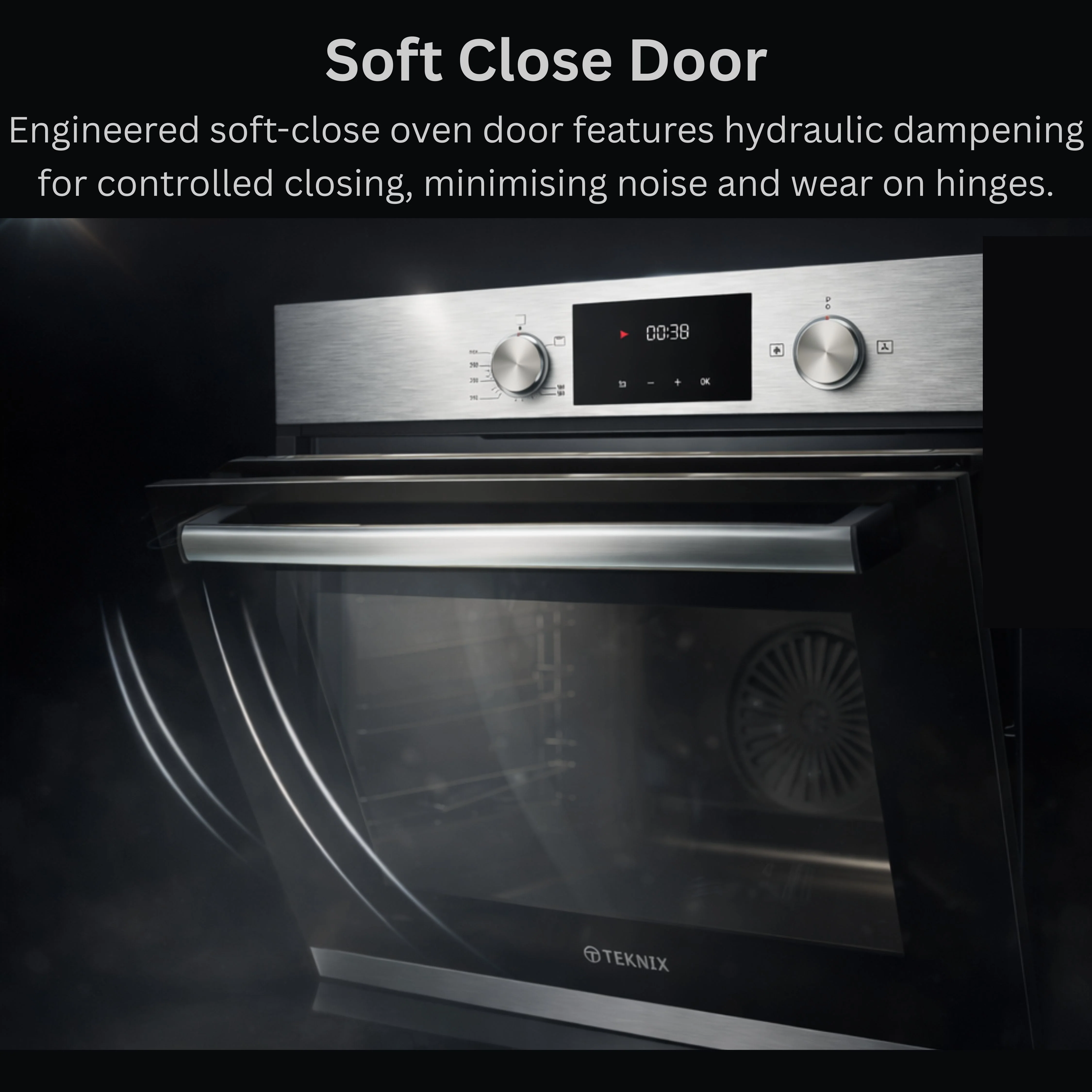Teknix BITK264GSX - Stainless Steel Single Oven - Gas -LPG convertible - 69L - A Energy - Image 5