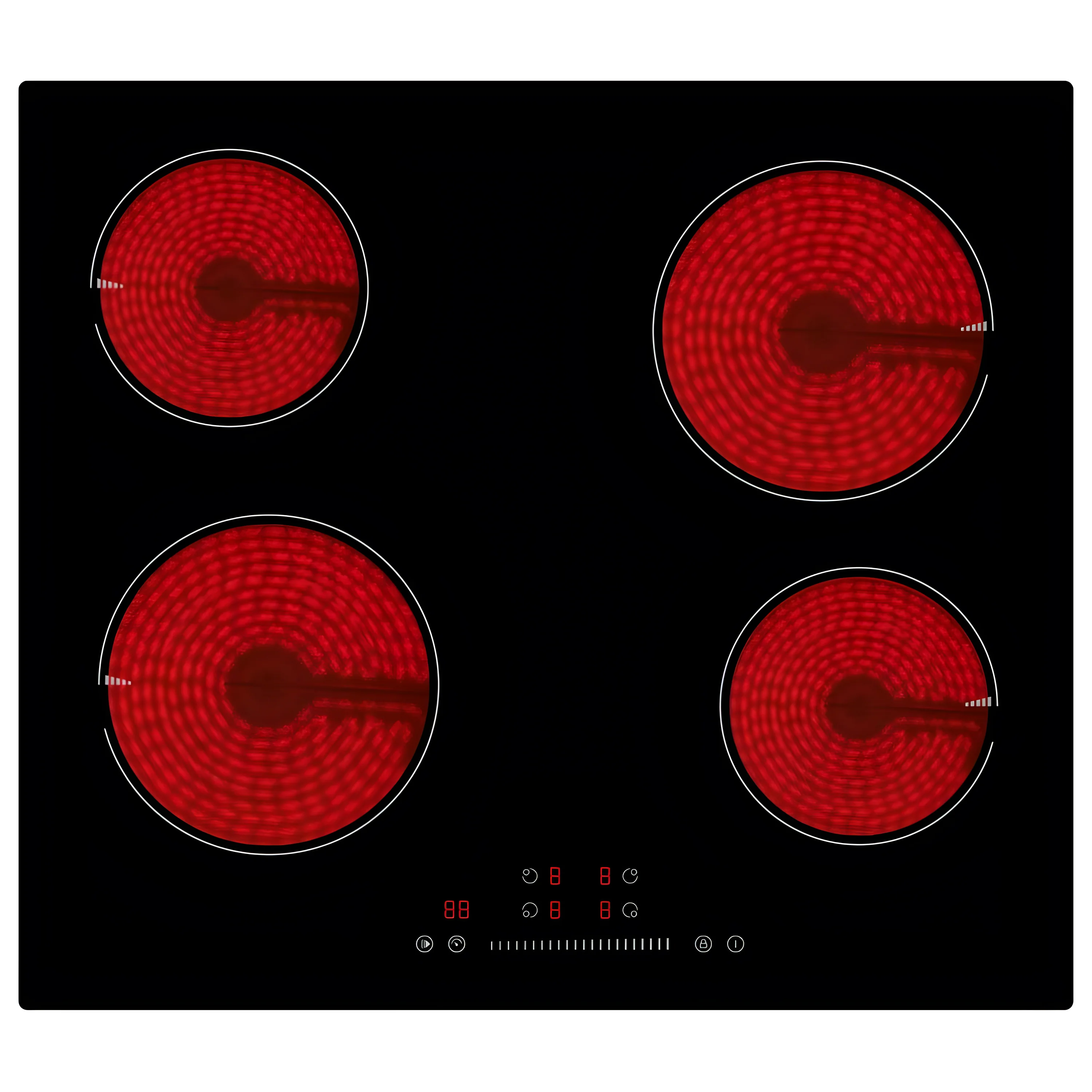 Teknix BITK6SLC - 4 Zone Electric Hob