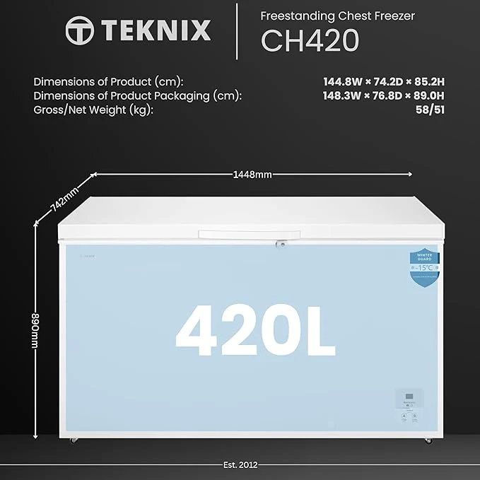 Teknix CH420 - White Chest - Garage Safe - E energy - Image 4