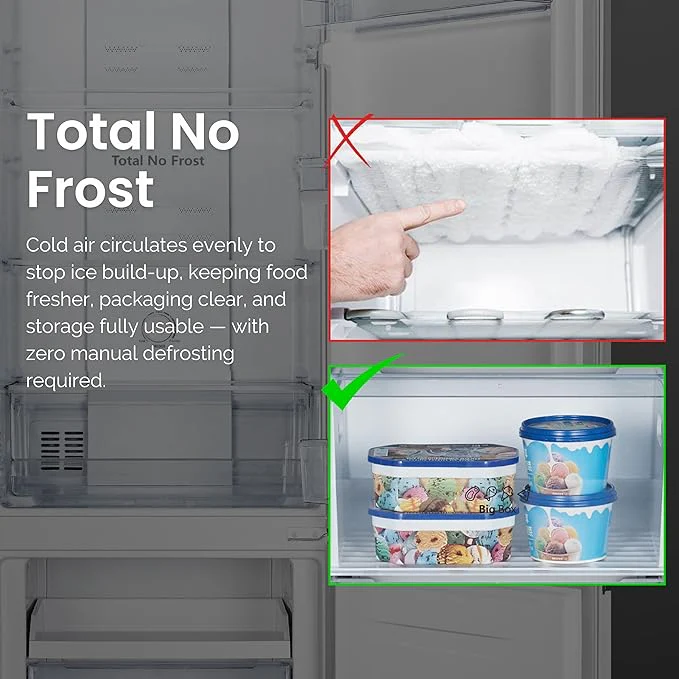 Teknix FF1860S/E - Silver Freestanding 50/50 Frost Free Fridge Freezer - E energy - Image 7