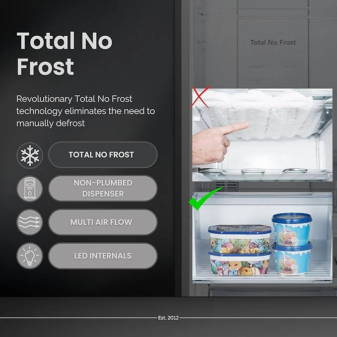 Teknix FFH1825WW/E - White Freestanding 50/50 Frost Free Fridge Freezer - E energy - Image 8