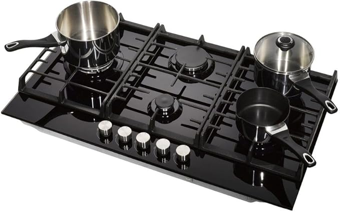Teknix SCGH751B - Black 5 Zone Gas Hob - Image 3
