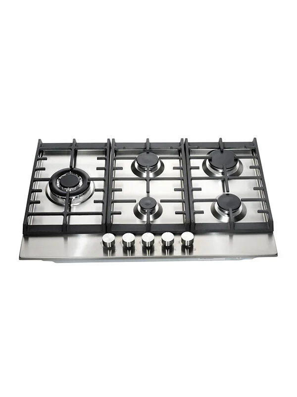 Teknix SCGH751X - Stainless Steel 75cm Gas Hob - 5 Gas Burners - 3.8kW Wok Burner - Image 2