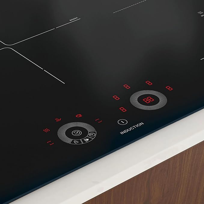 Teknix SCIH90SW - Black 6 Zone Induction Hob - Image 8