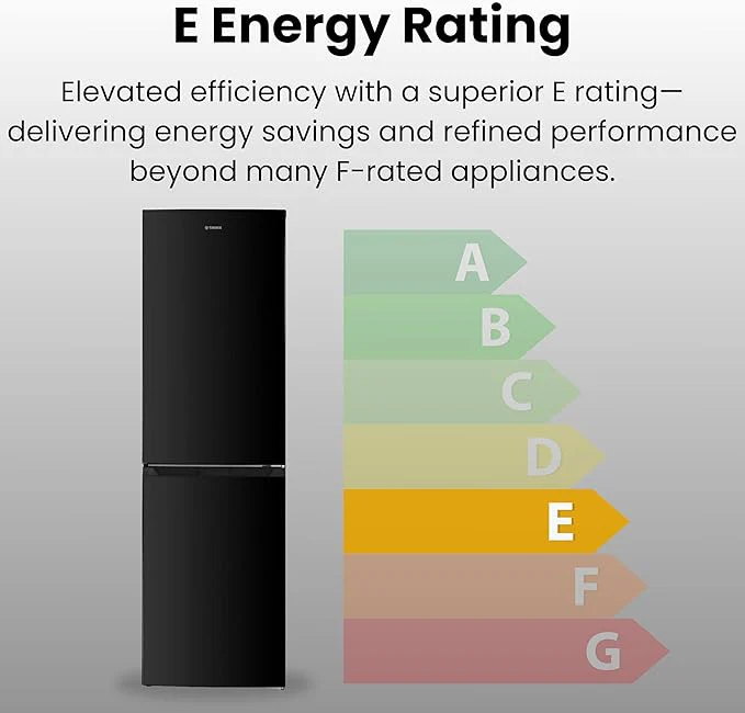 Teknix STF1725B - Black Fridge Freezer - 55cm Width - E Energy Rating - Image 8