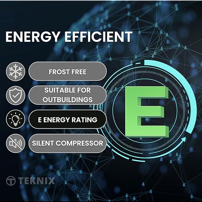 Teknix TFF1435X - Silver Freestanding Frost Free Freezer - Garage Safe - E energy - Image 5