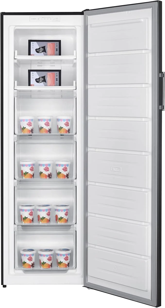 Teknix TFF1715B - Black Freestanding Tall Freezer - 204L Frost Free - E Energy - Image 2