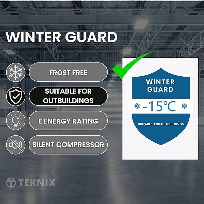 Teknix TFF1715W - White Freestanding Frost Free Freezer - Garage Safe - E energy - Image 7