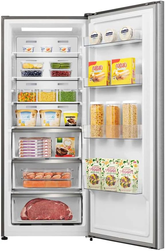Teknix TH70HNFX - Stainless steel Freestanding Hybrid Frost Free Fridge / Freezer - E energy CAN ALSO BE USED AS A LARDER FRIDGE OR FROST FREE FREEZER - Image 2