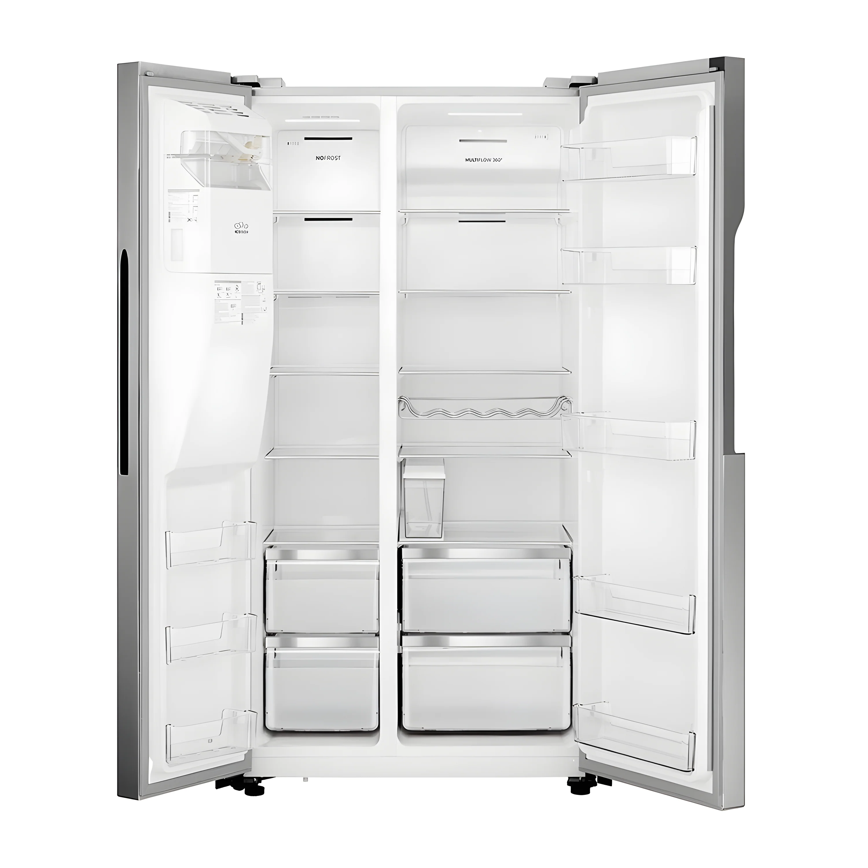 Teknix THSBS1791INX - Silver American Frost Free Fridge Freezer - E energy - Image 2