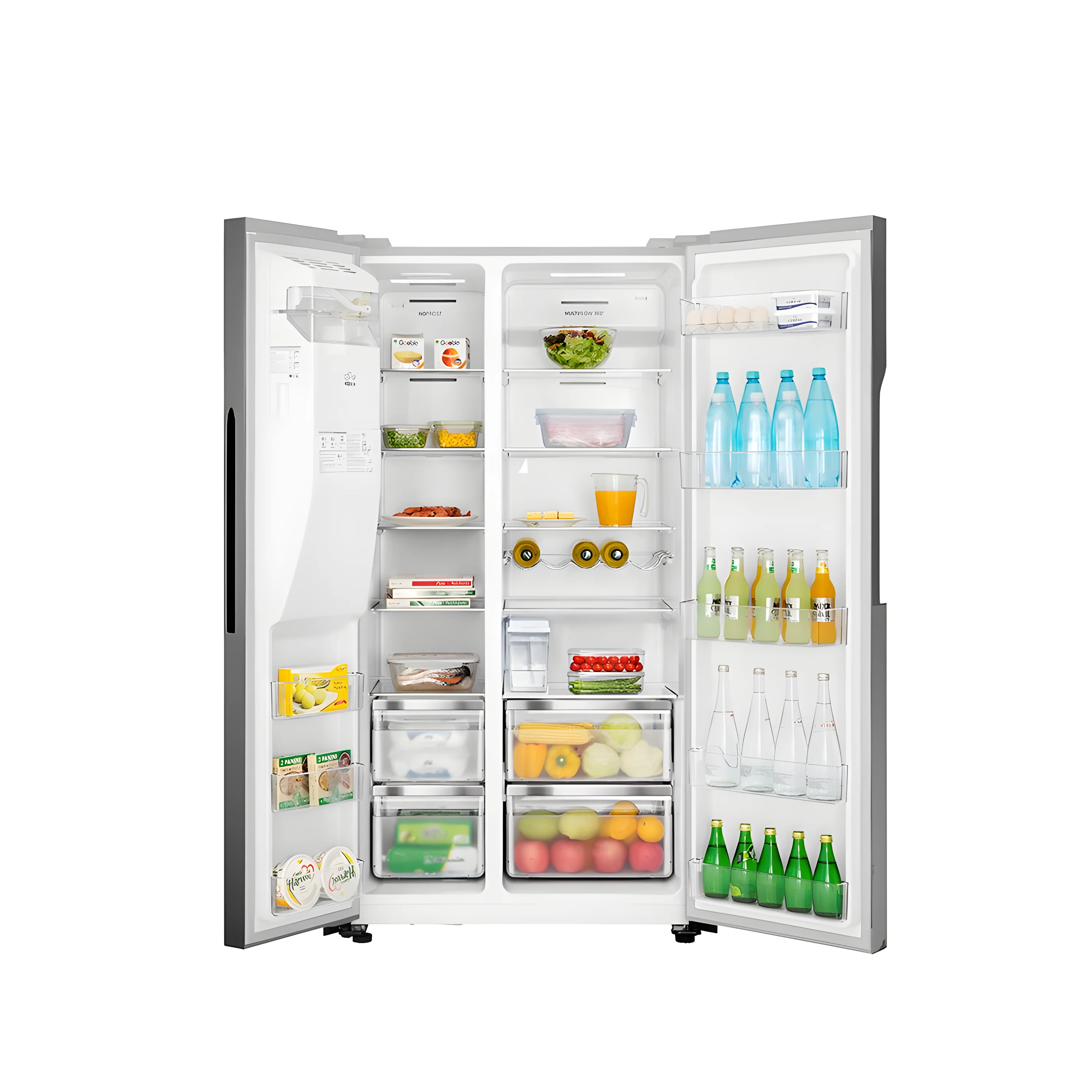Teknix THSBS1791INX - Silver American Frost Free Fridge Freezer - E energy - Image 3