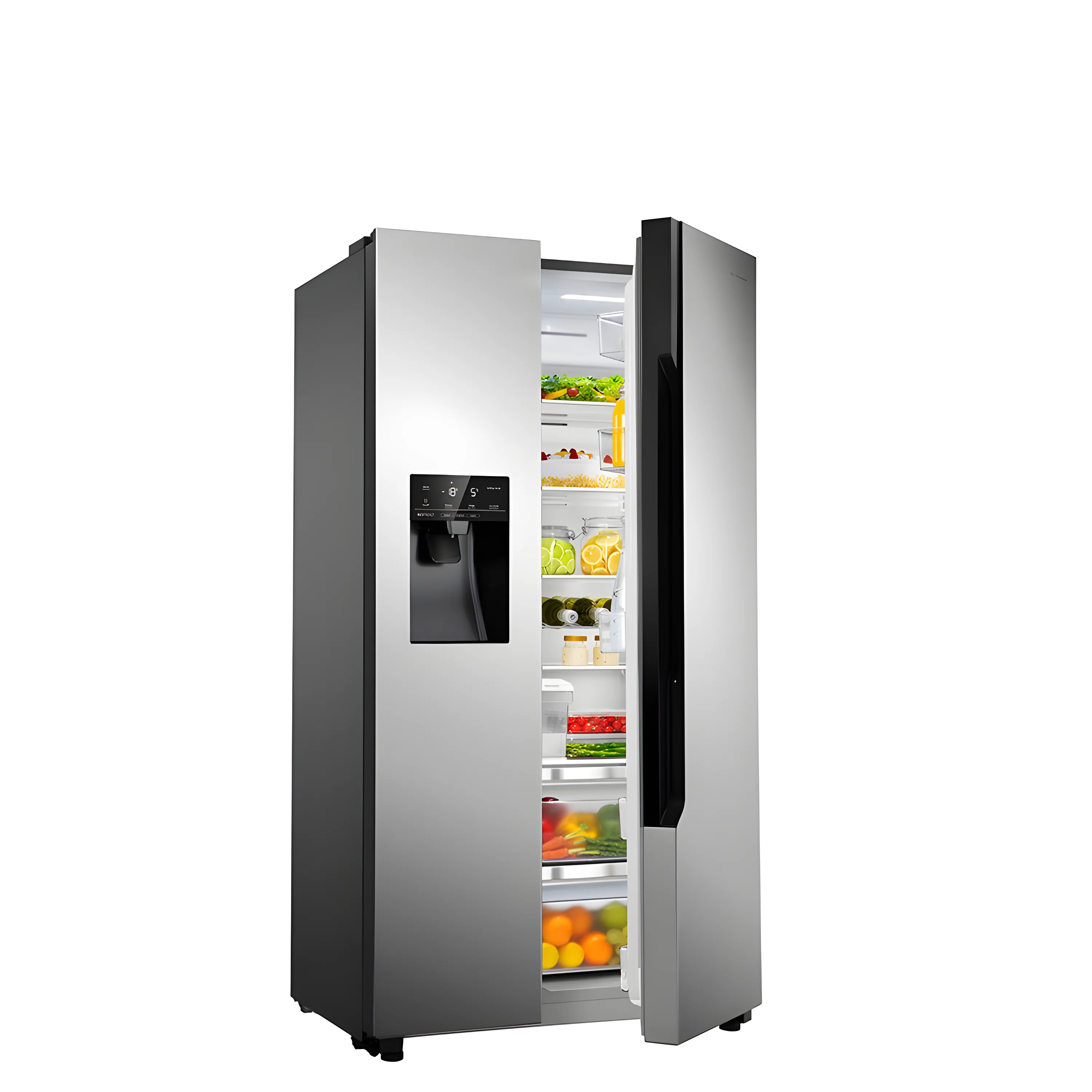 Teknix THSBS1791INX - Silver American Frost Free Fridge Freezer - E energy - Image 4