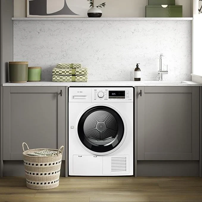 Teknix TK2CLED8W - White 8KG Condenser Tumble Dryer - Freestanding - B Energy Rating - Image 2