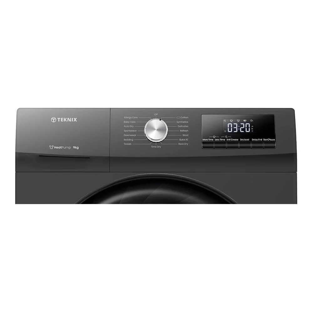 Teknix TK2HP9HS - Titanium 9KG Heat Pump Tumble Dryer - E Energy - Image 4