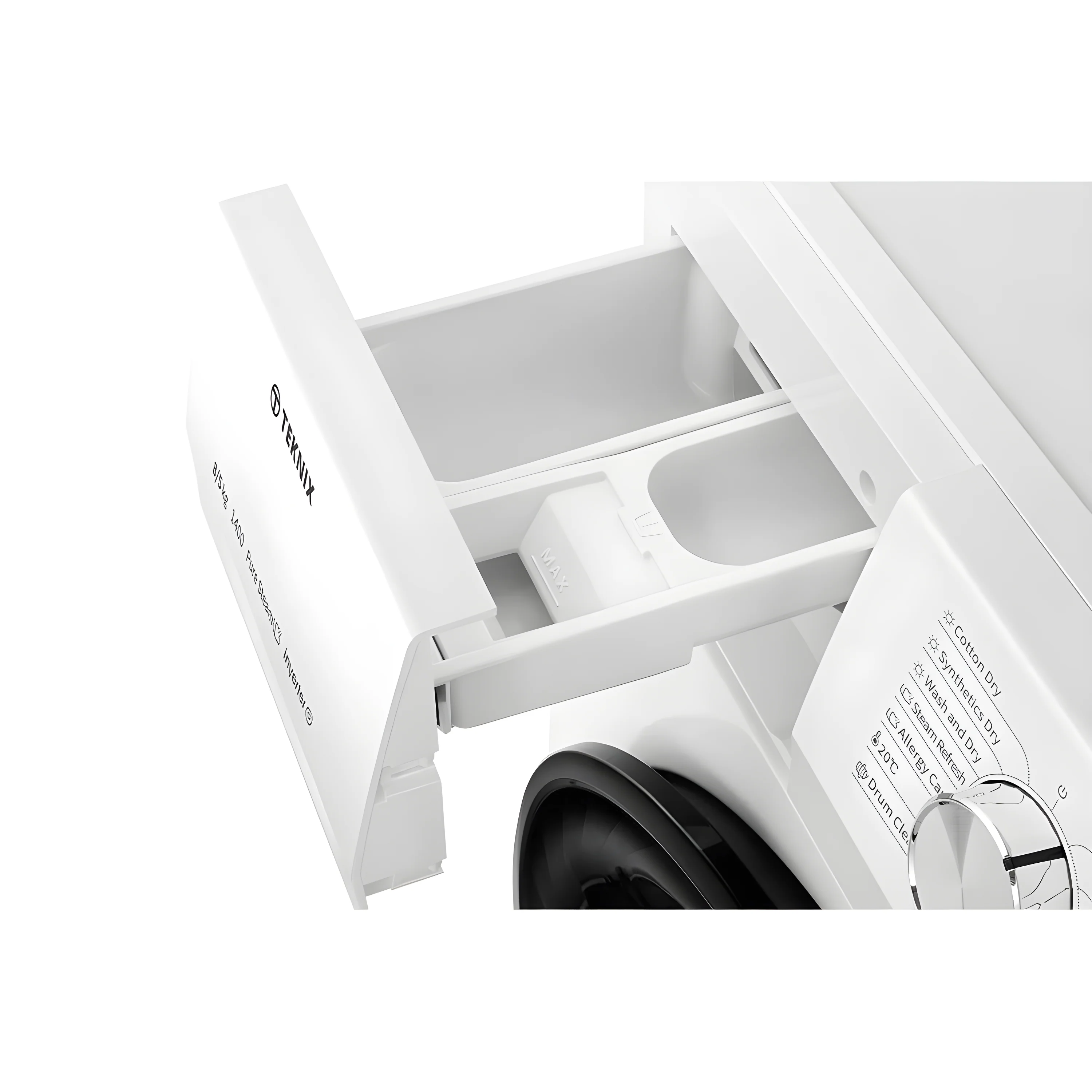 Teknix TK2WD8514HW - White 8KG/5KG Washer Dryer - Freestanding - 2 Year Warranty - Image 6
