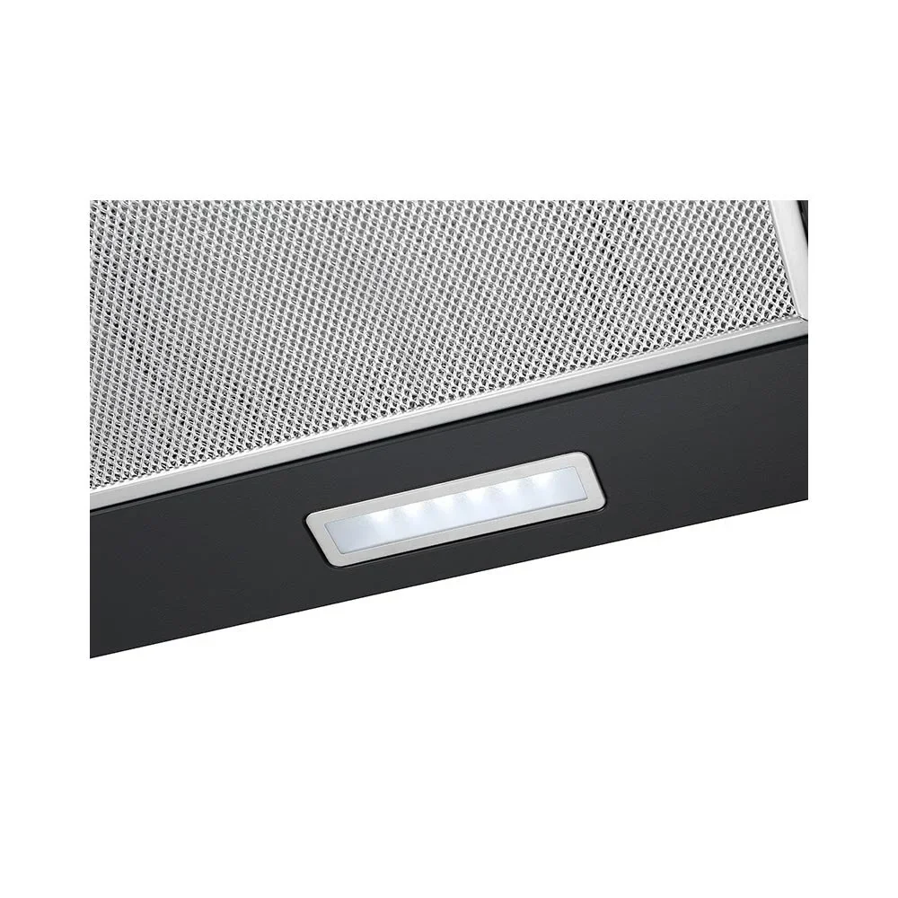 Teknix TKCGH26B - Black Curved Glass Extractor Hood - 60cm - A energy - Image 2