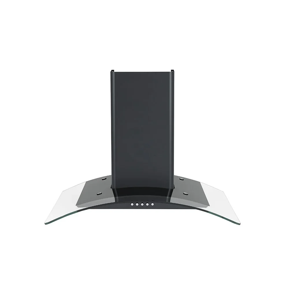 Teknix TKCGH26B - Black Curved Glass Extractor Hood - 60cm - A energy - Image 5