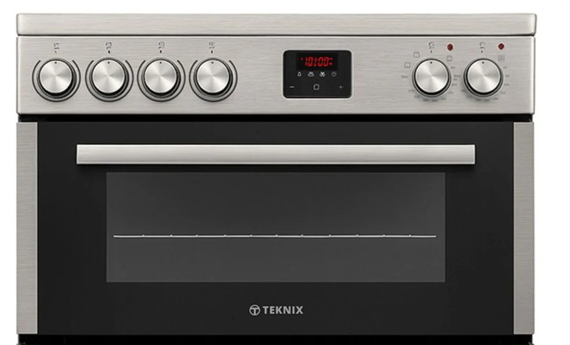 Teknix TKED64X Stainless Steel Ceramic Cooker - Double Oven, 60cm - A energy - Image 2
