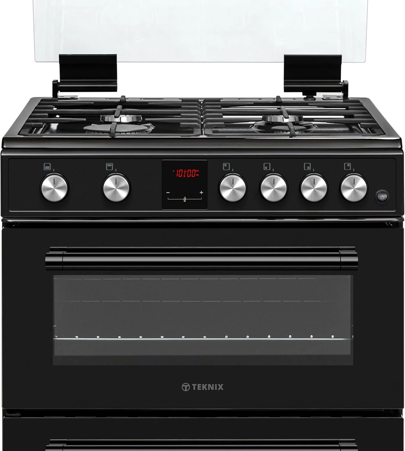 Teknix TKGD60B - Black Double Oven Gas Cooker - 60cm - Energy Rating A - Image 2
