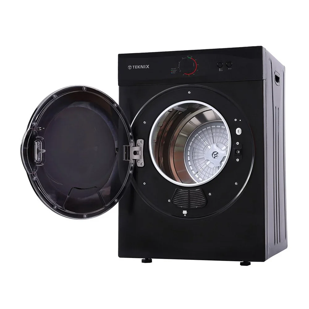 Teknix TKV3B - Black 3KG Tumble Dryer - Vented - C Energy - Image 3
