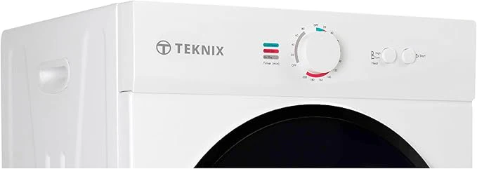 Teknix TKV3W - White 3KG Tumble Dryer - Vented - C Energy Rated - Image 6