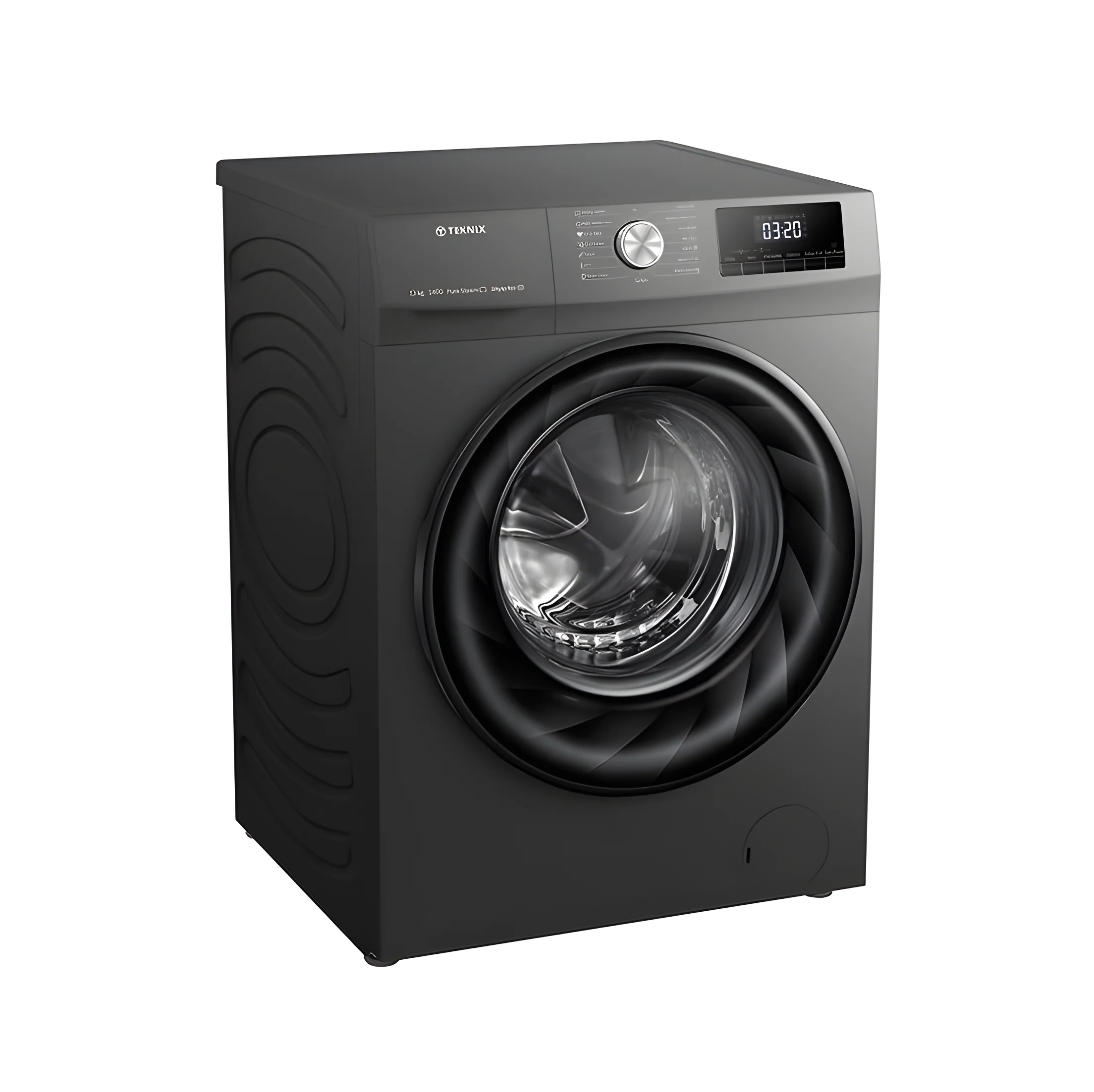 Teknix TKW12142HS - Silver Freestanding 12KG Washing Machine - 1400 RPM - A energy - Image 3