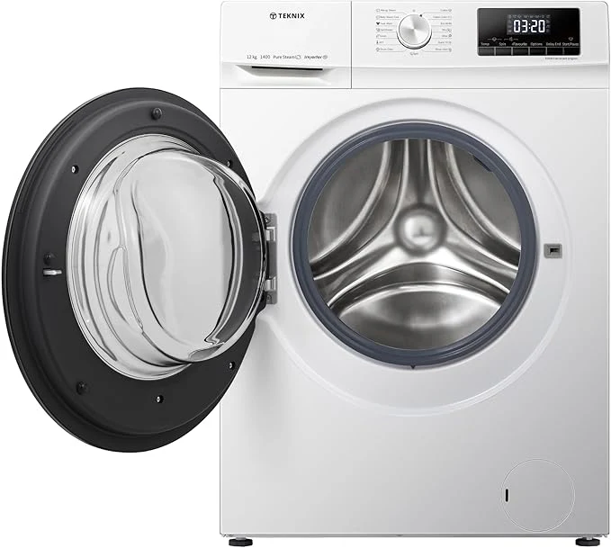 Teknix TKW12142HW - White Freestanding 12KG Washing Machine - 1400 RPM - A energy - Image 5