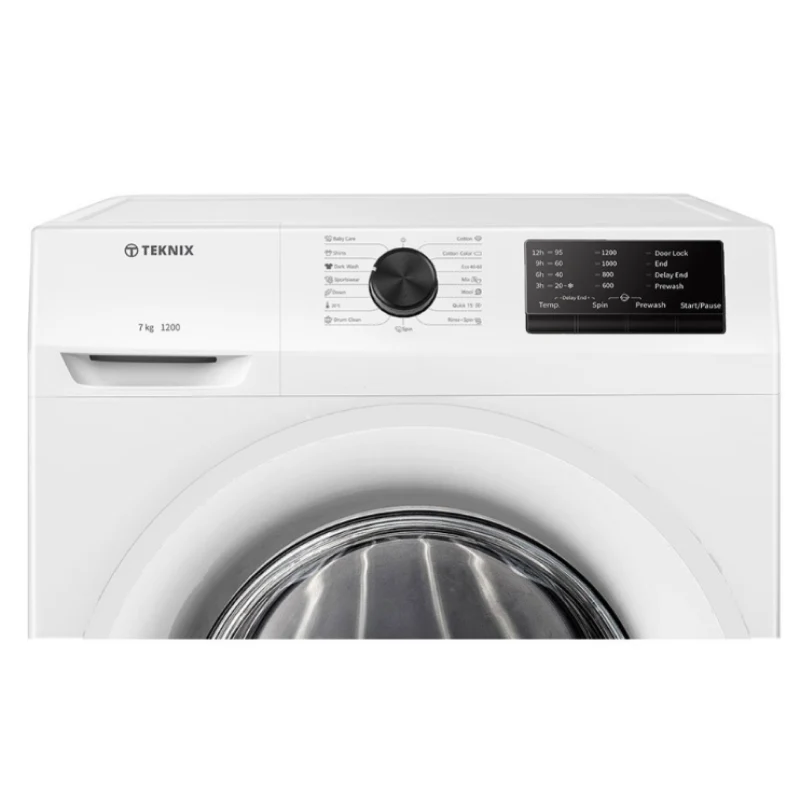 Teknix TKW7122HW - White Freestanding 7KG Washing Machine - 1200 RPM - D energy - Image 2